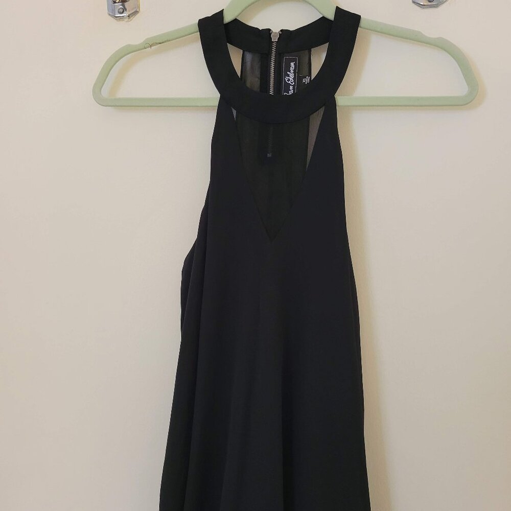 Sam Edelman Black Sheer Halter Top